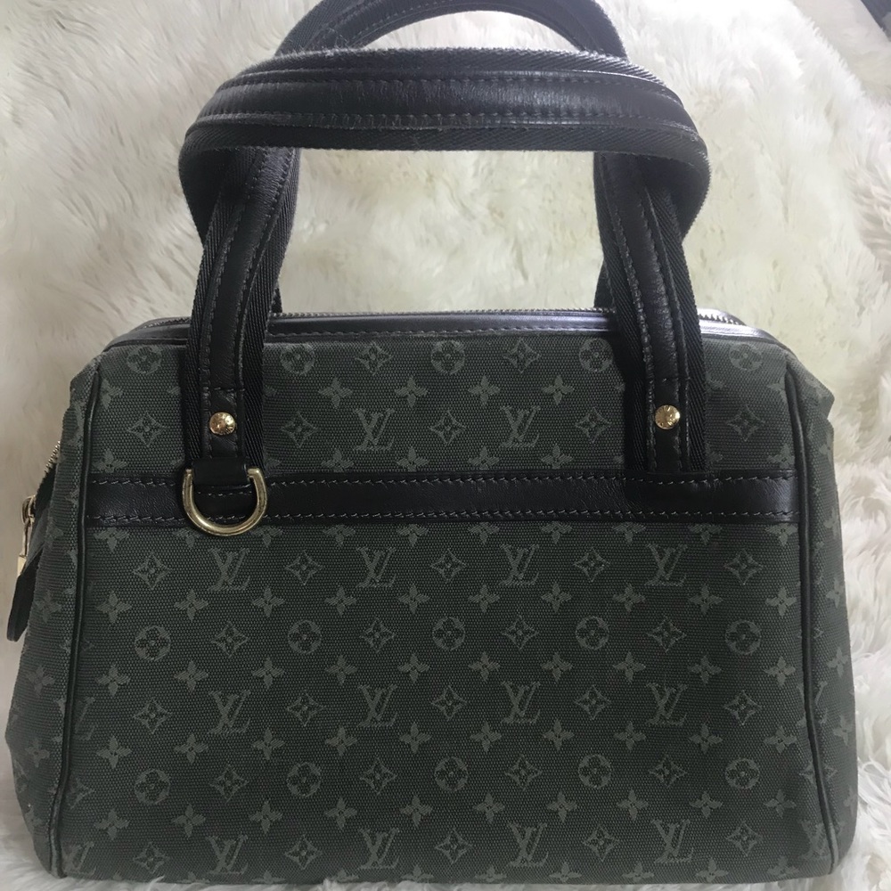 Authentic LV Josephine Khaki Monogram Satchel